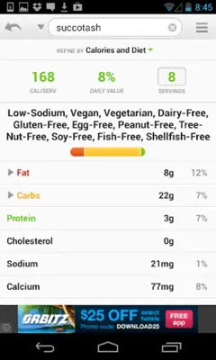 Recipes & Nutrition android App screenshot 11