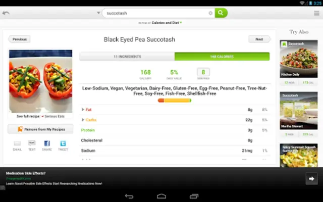 Recipes & Nutrition android App screenshot 6